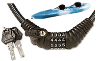 Lasso Security Locking Kayak Cable - Kong Touring