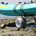 Kayak Cart-Beach nearing water
